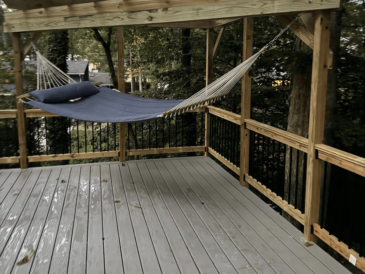 White Deck Extension - decks project in Kennesaw, GA