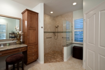 Remodeled bathroom in Oak Grove, GA by Valen Properties, LLC