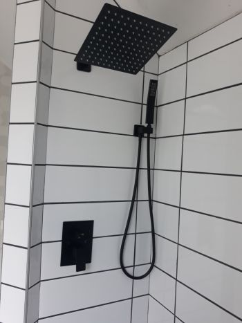Remodeled bathroom in Fayetteville, GA by Valen Properties, LLC