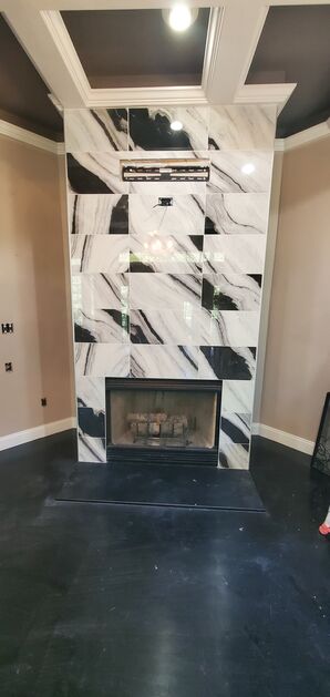 Tile Fireplace in Douglasville, GA (2)