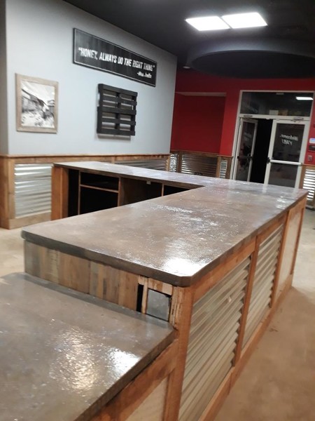 Concrete Countertops for Newnan, GA's Joella's Hot Chicken Restaurant (3)