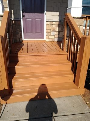 Before & After Porch Repair and Staining in Dallas, GA (2)